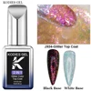 KODIES GEL Opal Glitter Top Coat Gel Nail Polish 15ML Sparkle Semi permanent UV Auroral Gel Varnish Finish All for Manicure Nail 1