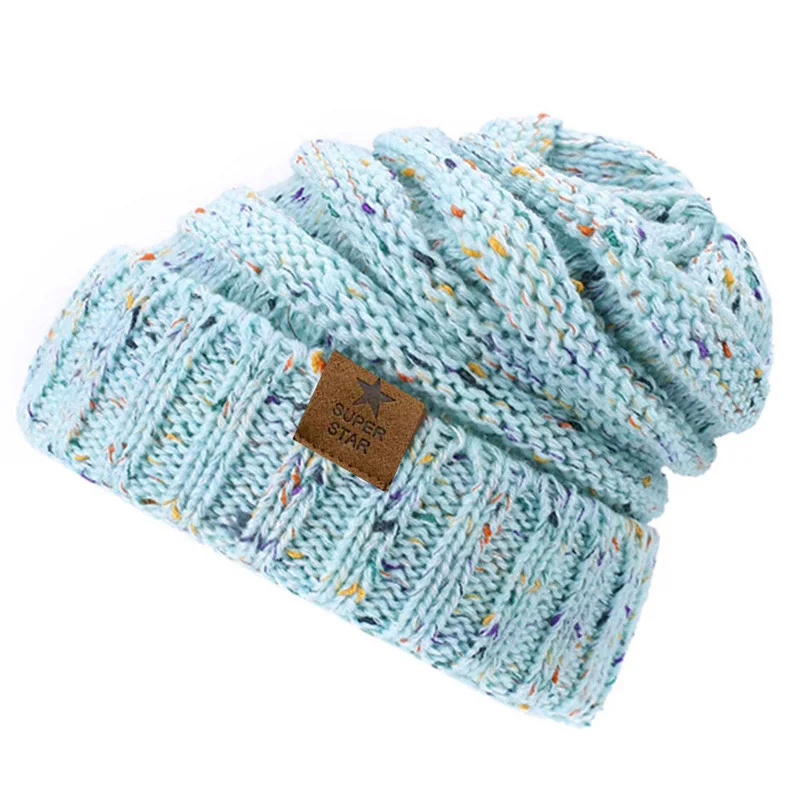 Merk superster caps dame warme winter voor dames meisjes gebreide muts dikke dames Skullies mutsen_voghion.com