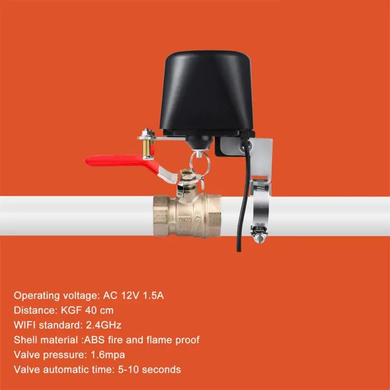 

Tuya Smart Water Valve Manipulator Water Valve With US Charge Adapter Air Valve Controller For Alexa Home