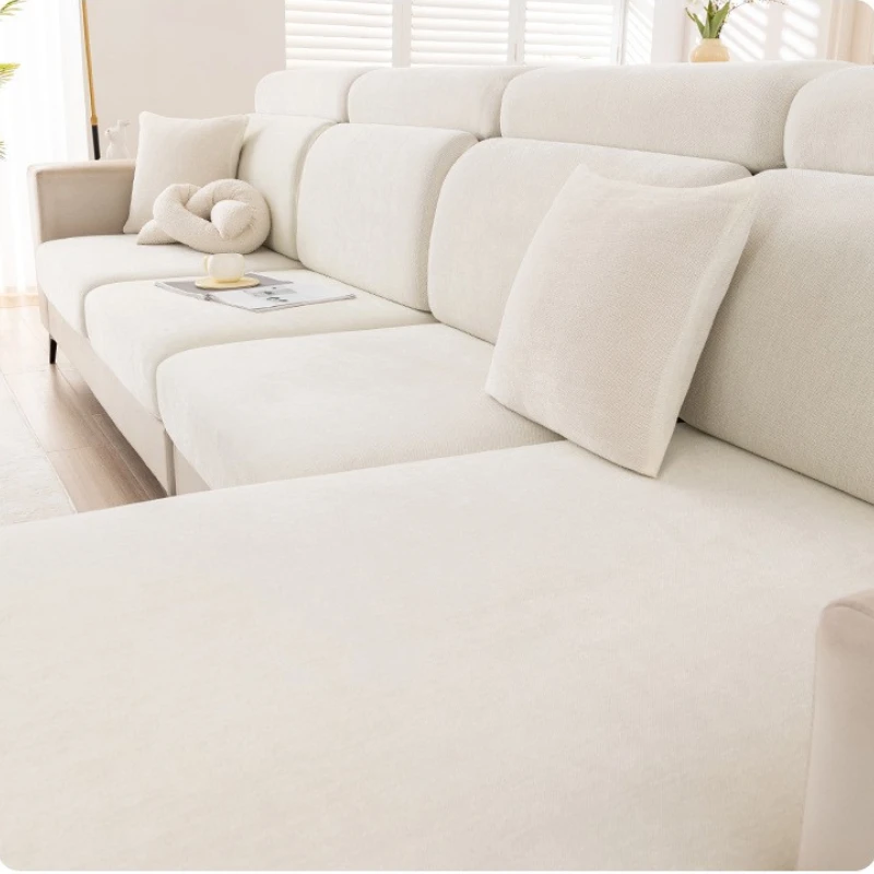 Elegant Universal Elastic Sofa Cover - Chenille Slipcover for Living Room Furniture
