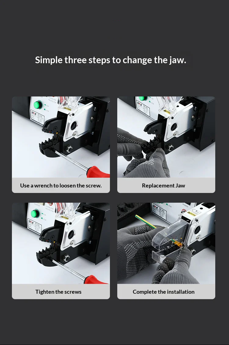 EM-6B2 12.7KN Electric Terminal Crimper 0.25-10mm² 1.5s/1.8s AC200-230V for Indu
