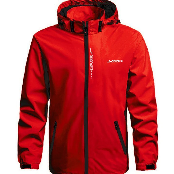 Giacca da corsa per esterni 3 in 1 con cappuccio, motivo stampato, staccabile, antivento, impermeabile, giacche da uomo e da donna_voghion.com