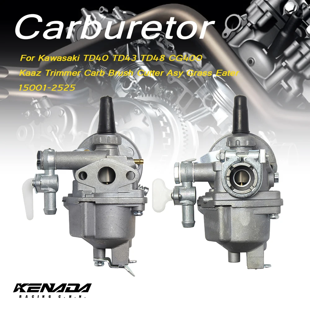 Карбюратор TD33 15001-2525AY для Kawasaki TD40 TD43 TD48 CG400, триммер Kaaz, карбоновая щетка, устройство для извлечения травы