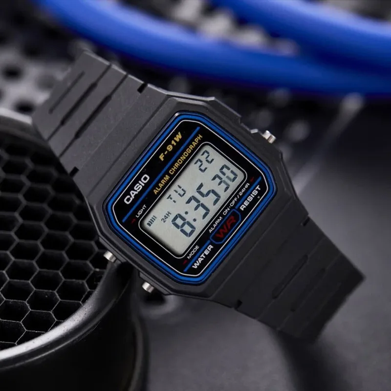 Casio Quartz Waterproof LCD Display Trendy Casual Wristwatch