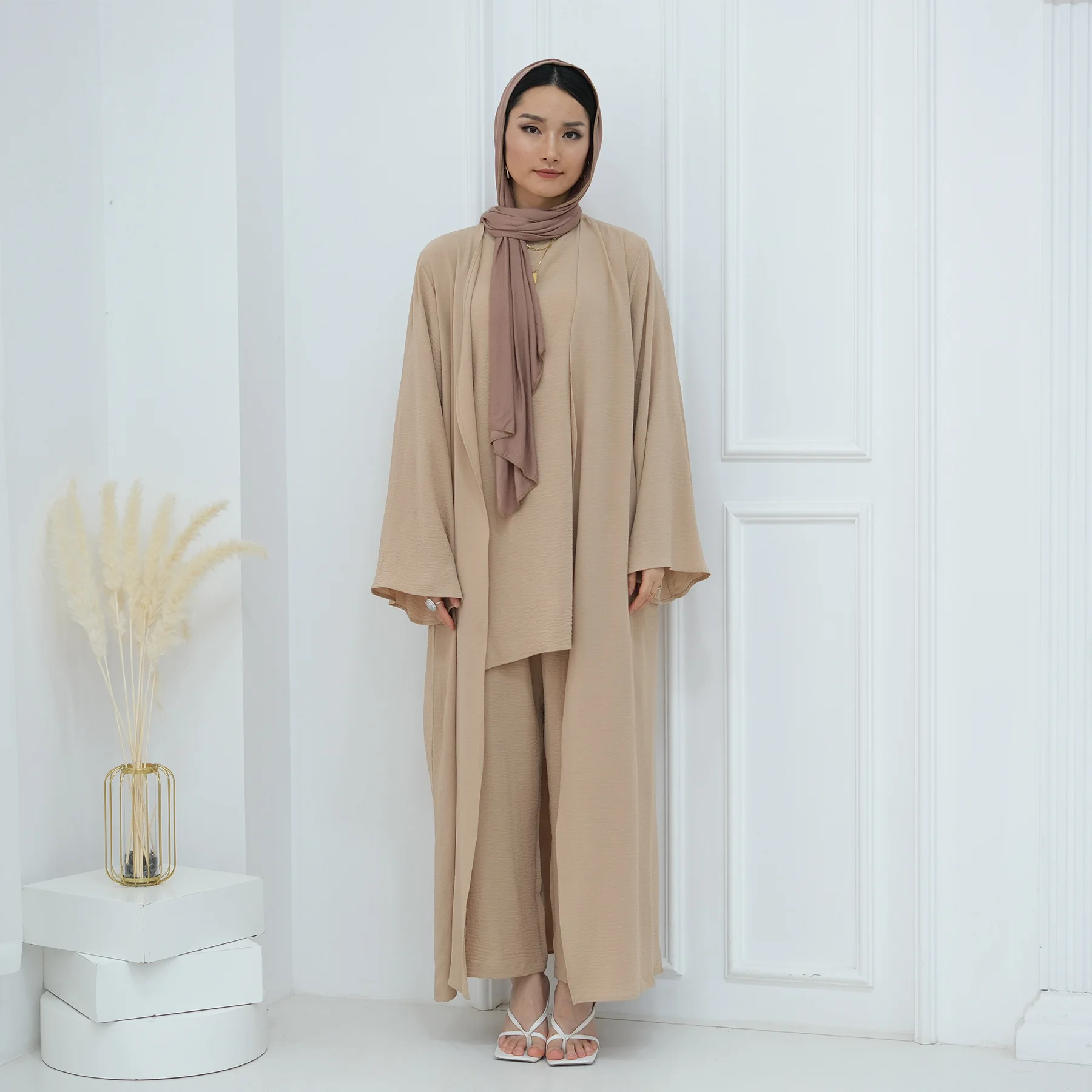 كارديجين إسلامي محتشم للنساء ، عباية دبي ، فستان إ...