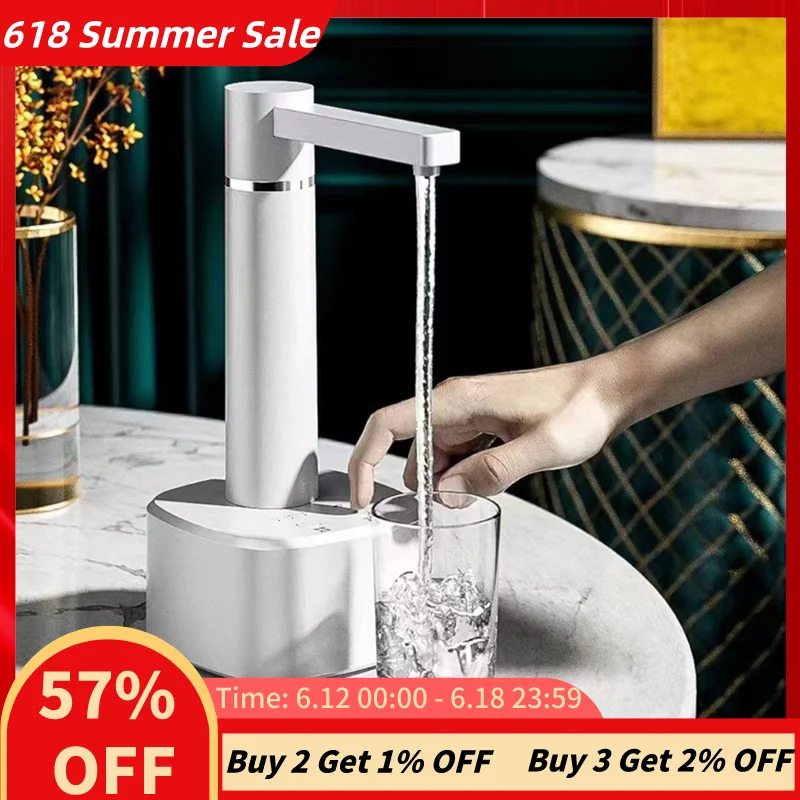 Water Bottle Pump Electric Water Gallon Pump Automatic Foldable Gallon