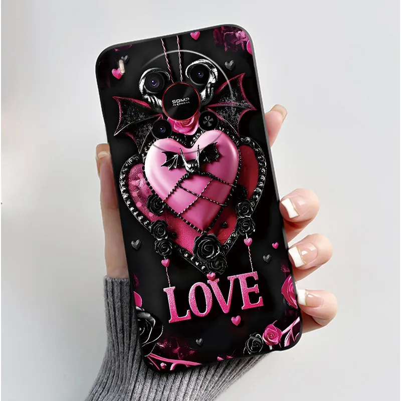 Chic Bright Pattern Silicone Phone Case - Pink Sand Beach & Garden Shockproof Shell