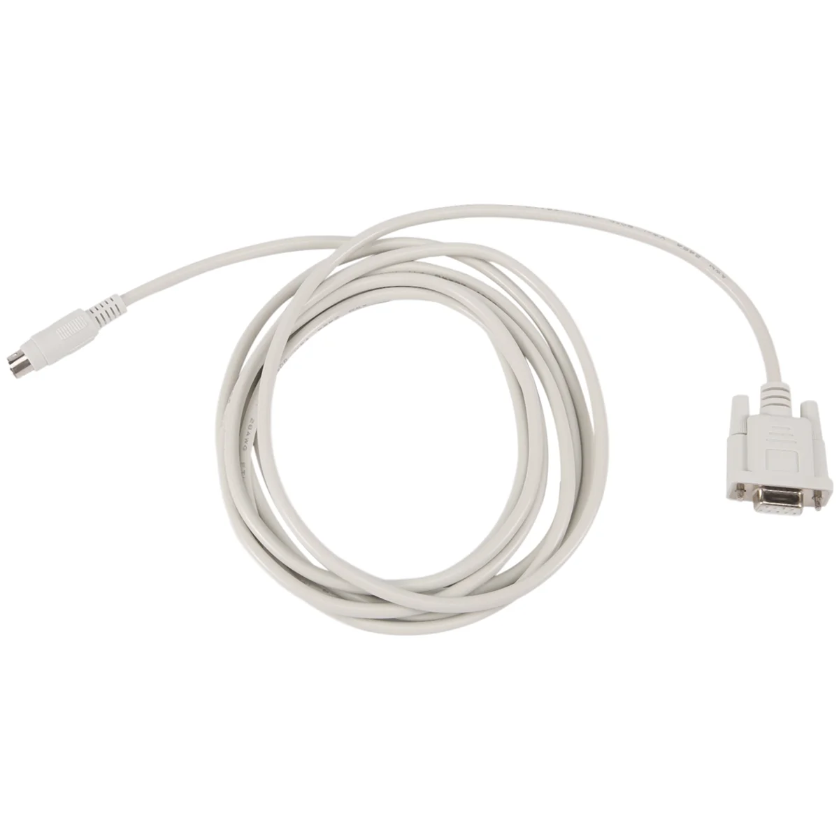 PLC DVP-EH 미니 Din RS232 다운로드 케이블, 흰색 8.2 피트, DB9P-8P