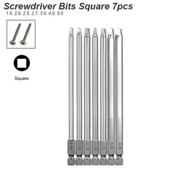 Magnetic Head Precision Screwdriver Bit Set with 1/4 Shank (Driver Bit Square)
