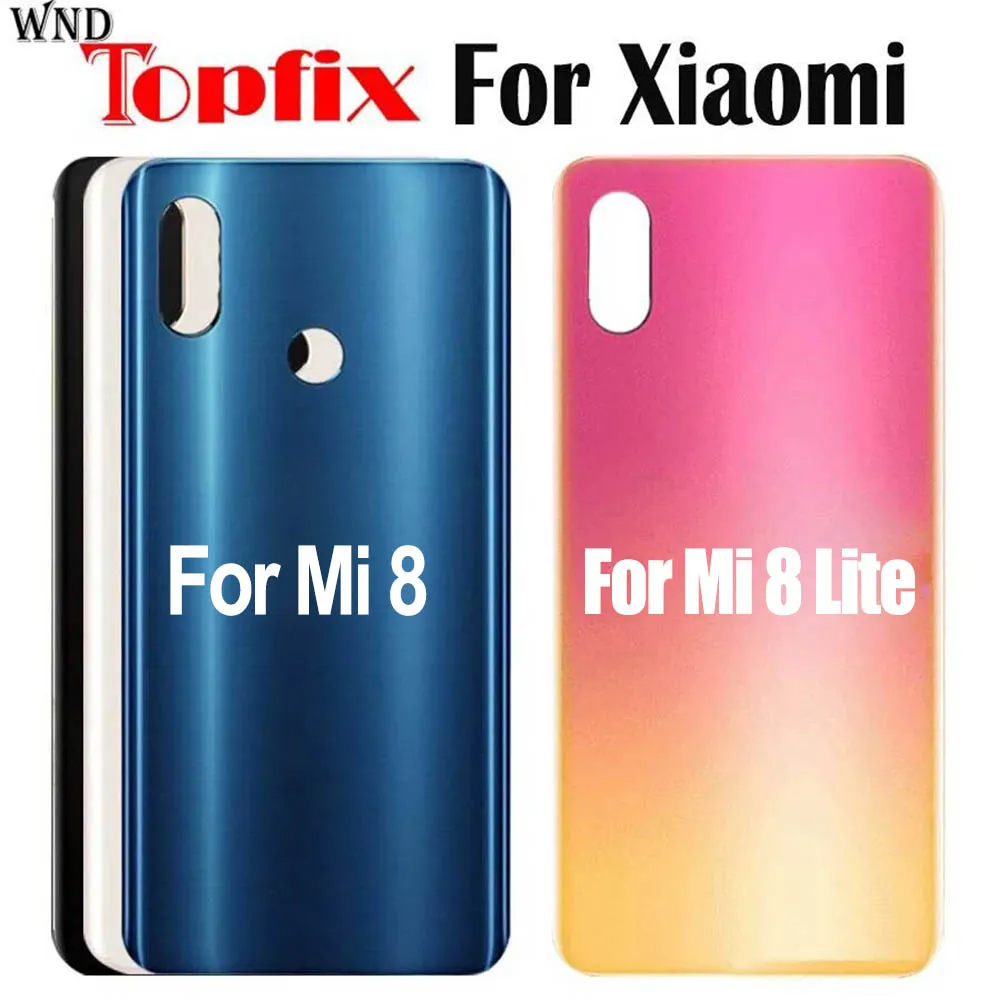 

New For Xiaomi Mi 8 Battery Cover Replace Door for Xiaomi Mi8 Mi 8 SE Back Glass Housing Case For Xiaomi Mi8 Lite Back Glass