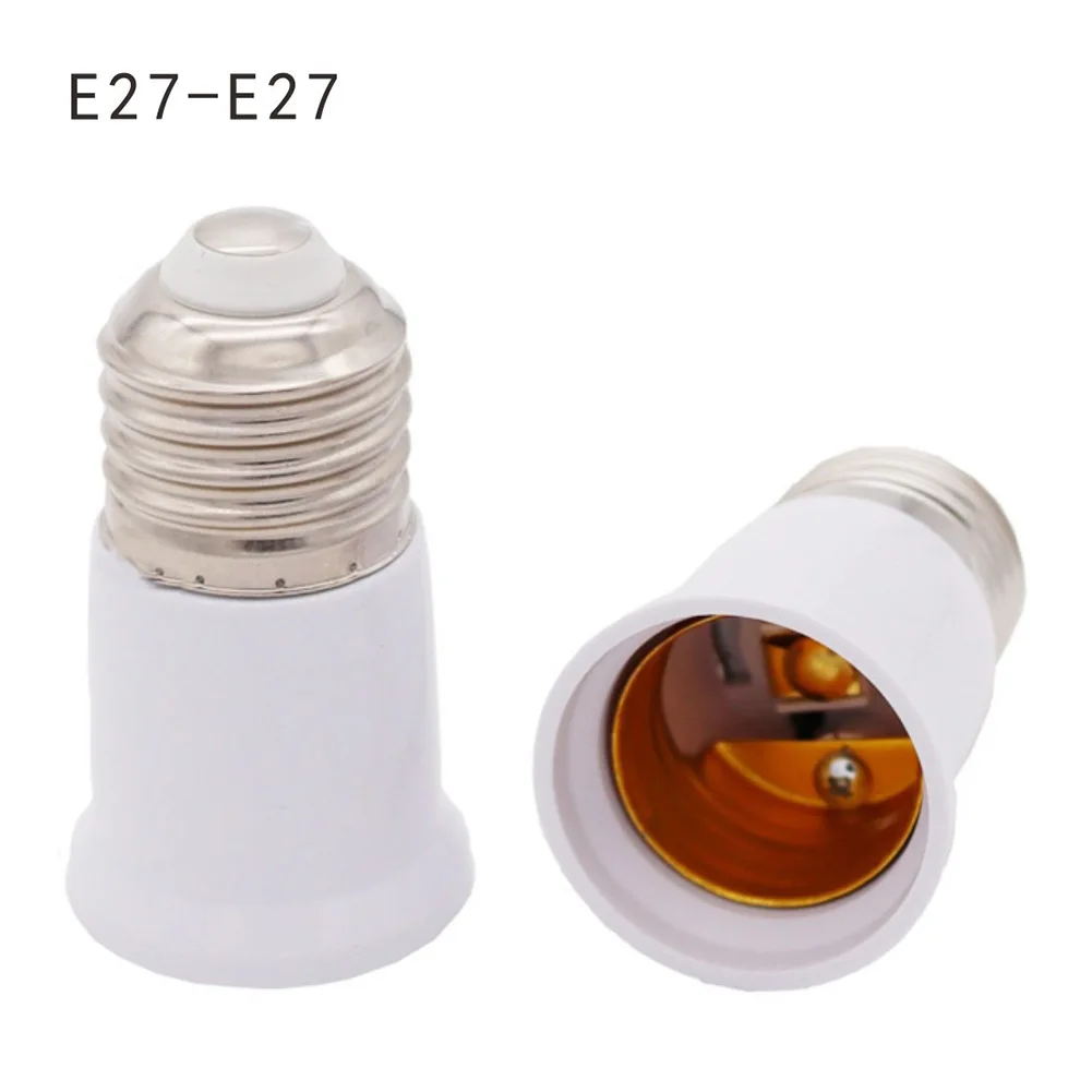 Light Bulb Socket Extender Light Bulb Socket Extender E26/E27 Screw In Adapter Extension Base Lamp Extension Socket Screw Bulb Holder Lighting Parts