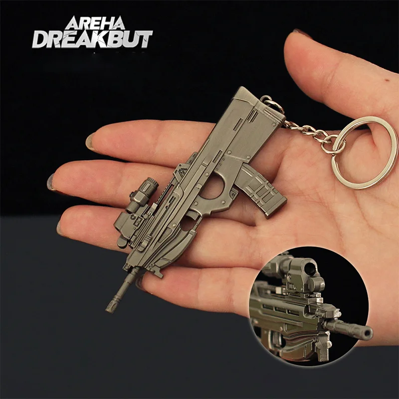 25cmナイフスキン アリーナブレイクアウト ミニ武器 キーホルダー アクセサリ アリーナブレイクアウトaks74uモデルキーホルダー,diyのもの,cf