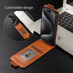 Luxury Wallet Leather Strap Magnetic Case for Smartphones - Sleek Design and Durable Protection (Brown)