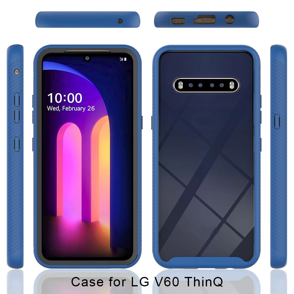Back Cover Lg V60 Case PUSHIMEI For LG V60 ThinQ Case,with HD