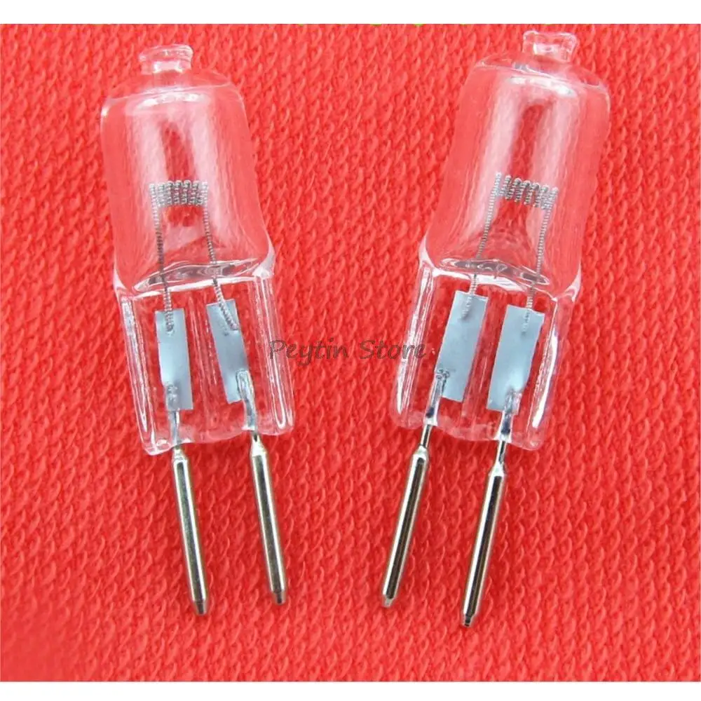 10Pcs G5.3 24V 20W 35W 50W 75W 100W 150W 250W Lathe Instrument Machine Tool Pin Small Bulb Machine Tool Work Lamp Halogen Bulb