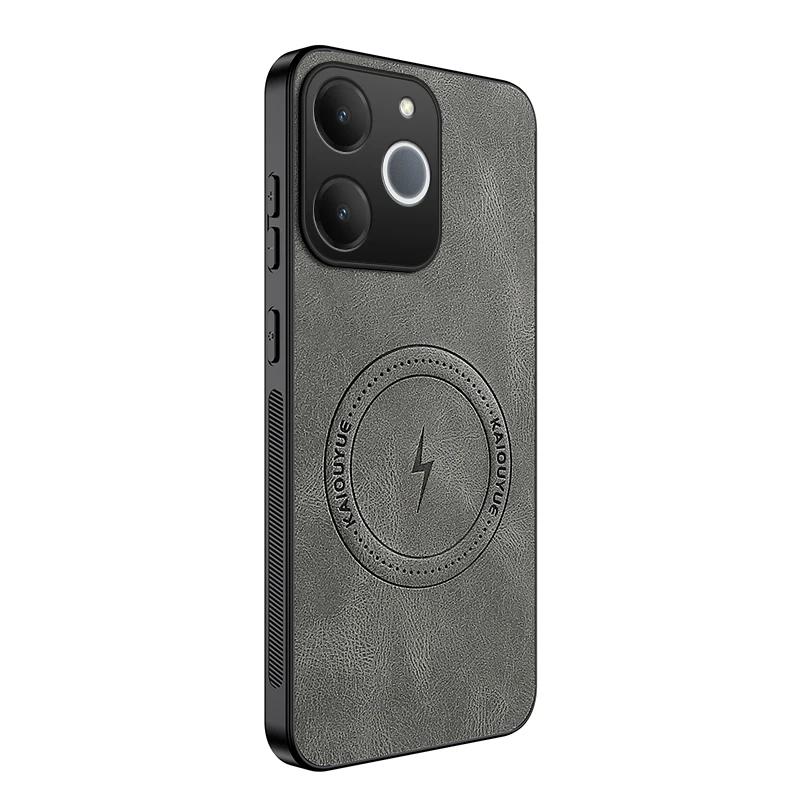 Leather Shockproof Armor Case with Magnetic Protection - Drop Proof Phone Case