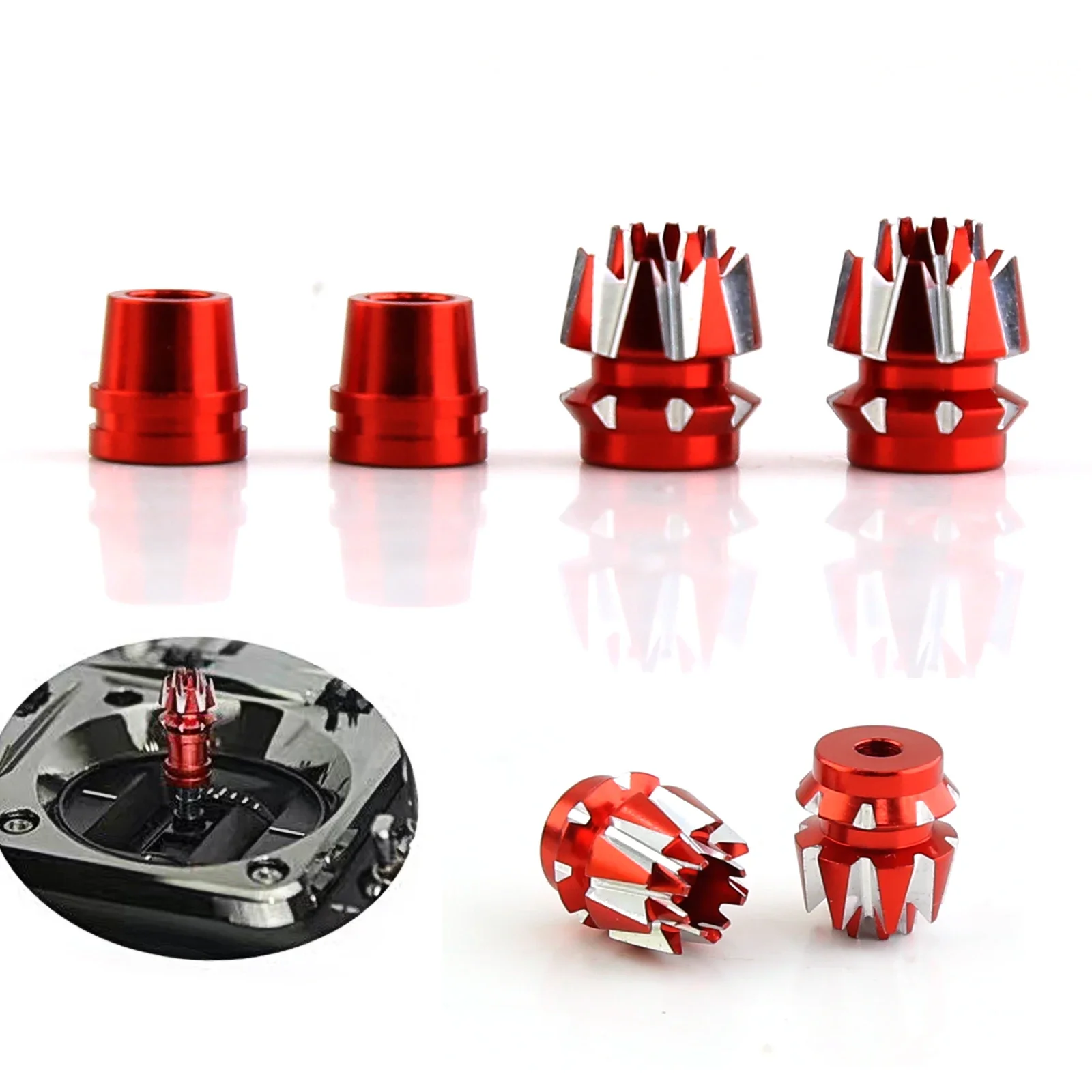 Embouts de manches métalliques pour radiocommande drone - Lot de 2