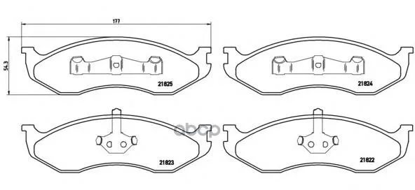 Колодки Тормозные Дисковые Передн. Jeep Cherokee (Xj) 09/83-09/01 / Comanche (Mj) 09/85-09/96 Brembo арт. p37004 |