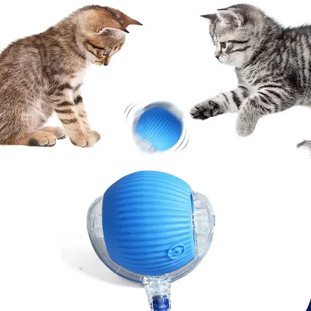 Interactive Cat Toy Ball for Fast Rolling, Chirping and Action Activation on The Carpet for Indoor Cats 5