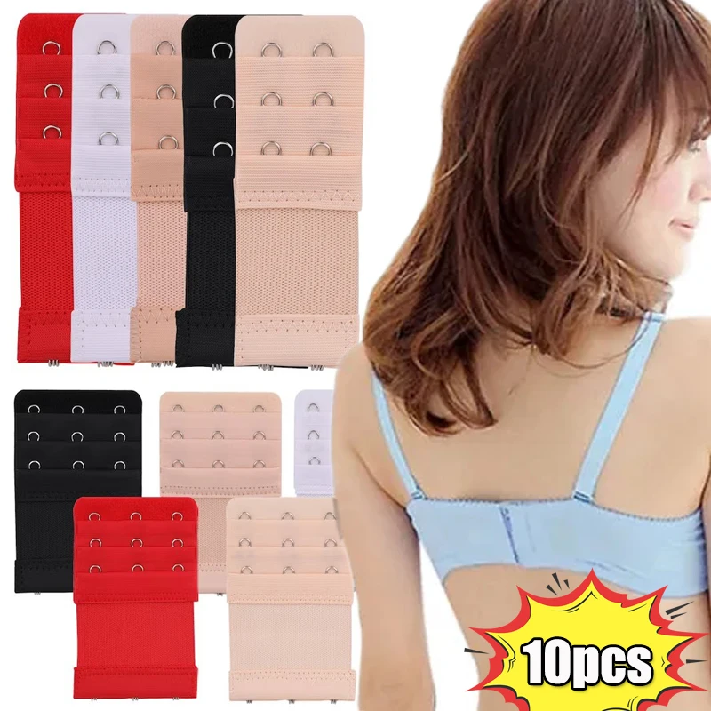 30 Pieces Women's Bra Extenders 2 Hooks 3 Rows for Plus Size Soft