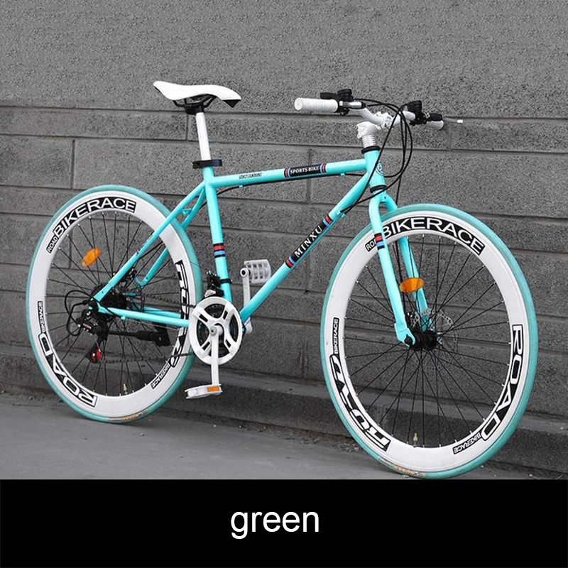 Bicicleta urbana para adulto y mujer, bici con marco de acero de alto  carbono, ligera, 20/24/26 pulgadas, para estudiantes - AliExpress