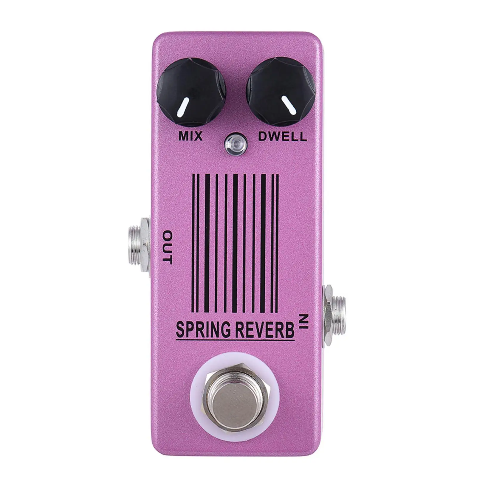 

Spring Reverb Guitar Effect Pedal Effector Multifunction Metal Case True Bypass Mini for Bass Electric Guitar Recording Concert