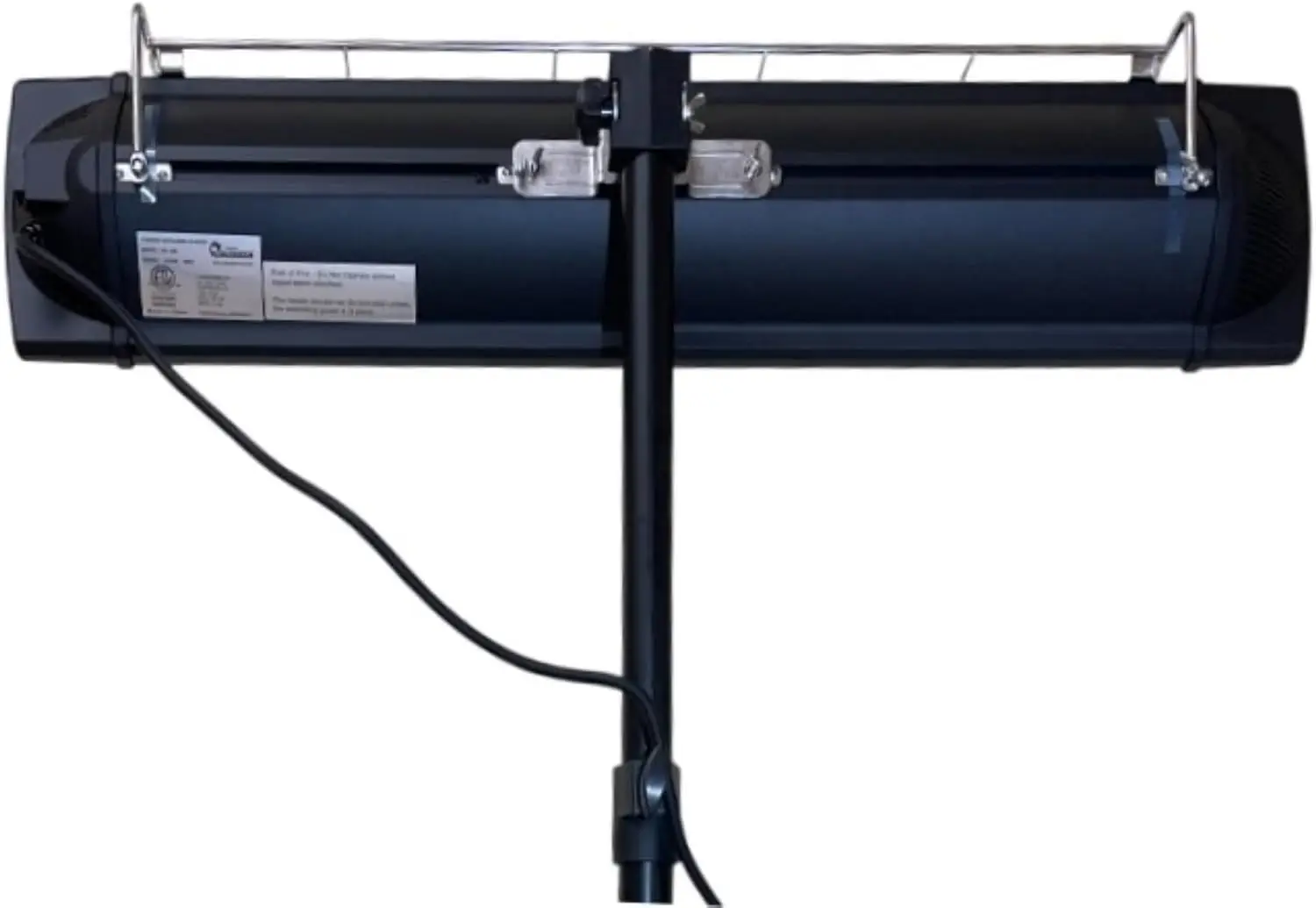 Dr Infrared Heater DR-338 Carbon Infrared Patio Heater with Tripod & Tip-Over Protection, 12.5 Feet Long Extension Cord, Black