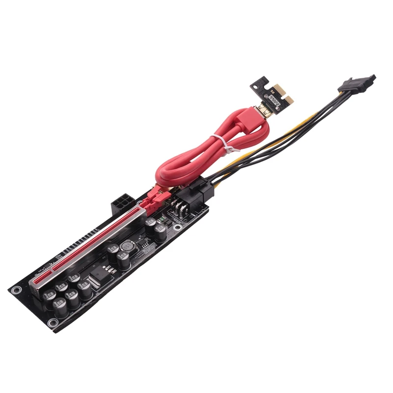 

PCIE Riser 011 V011 Pro PCI E Express PCI-E 16X Riser видеокарта Riser GPU двойной 6-контактный адаптер графическая карта для майнинга