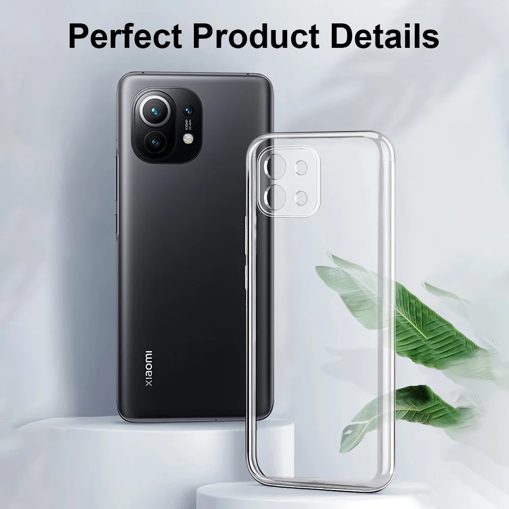 Crystal Clear Soft TPU Phone Case - Ultra Slim Transparent Back Cover