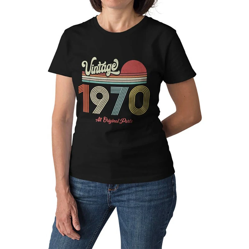 Vintage 1970 - 1979 T-shirt Women 42-51 