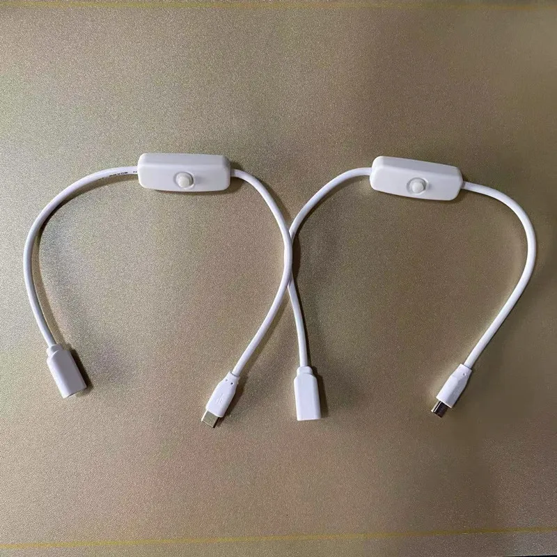 USB Type C Extension Cable with Switch Button