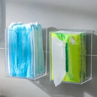 Transparent Acrylic Glove Box Disposable Gloves ganizer Clear Storage Case Kitchen Tissue Boxes Wall Mounted Gloves Dispenser 1