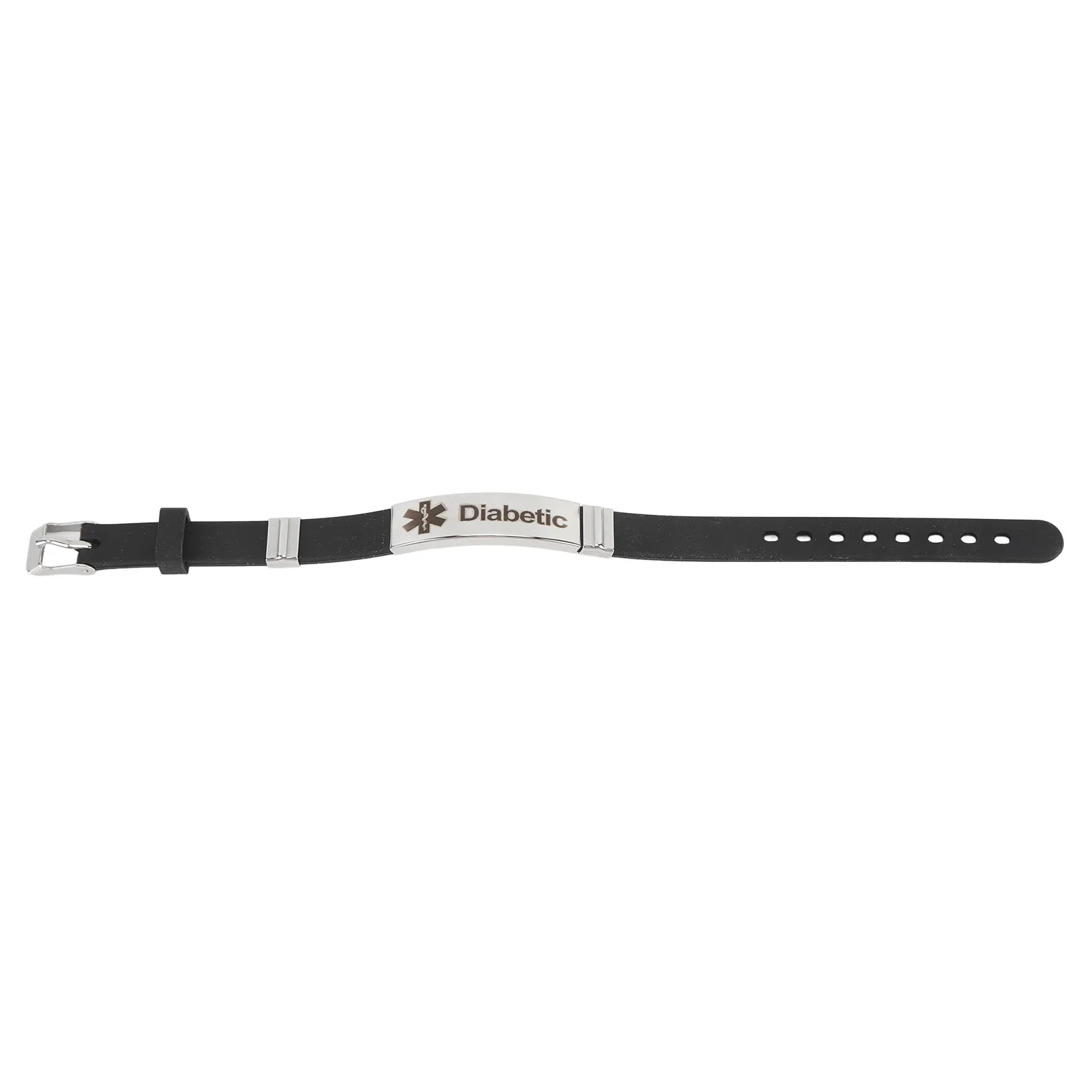 Diabetic Bracelet Diabetes Bracelet Silicone for Patients for Emergency