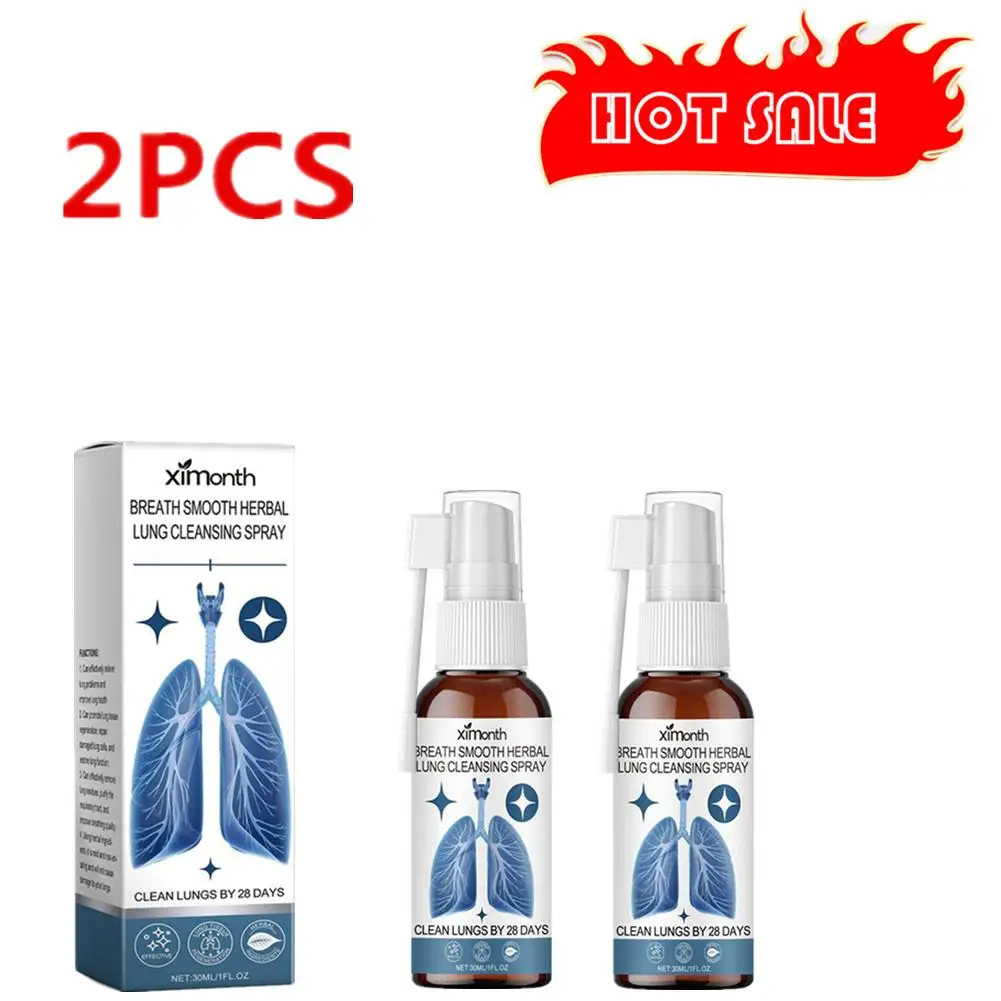 Herbal Lung Drops Nose Care Spray Nasal Spray 2X 30ml Herbal Lung Cleanse Mist Powerful Lung Support Cleanse & Breathe Herbal Mist Health Care Spray