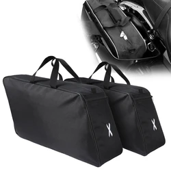 Motorcycle Black Luggage Bag Saddlebag Tour Pack Soft Liners For Harley Touring Electra Street Glide Road King Road Glide