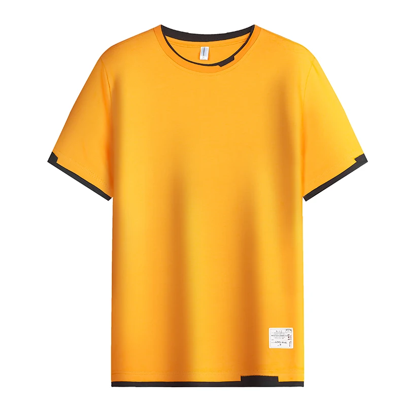Men Casual T-shirt Pure Cotton Short Sleeve