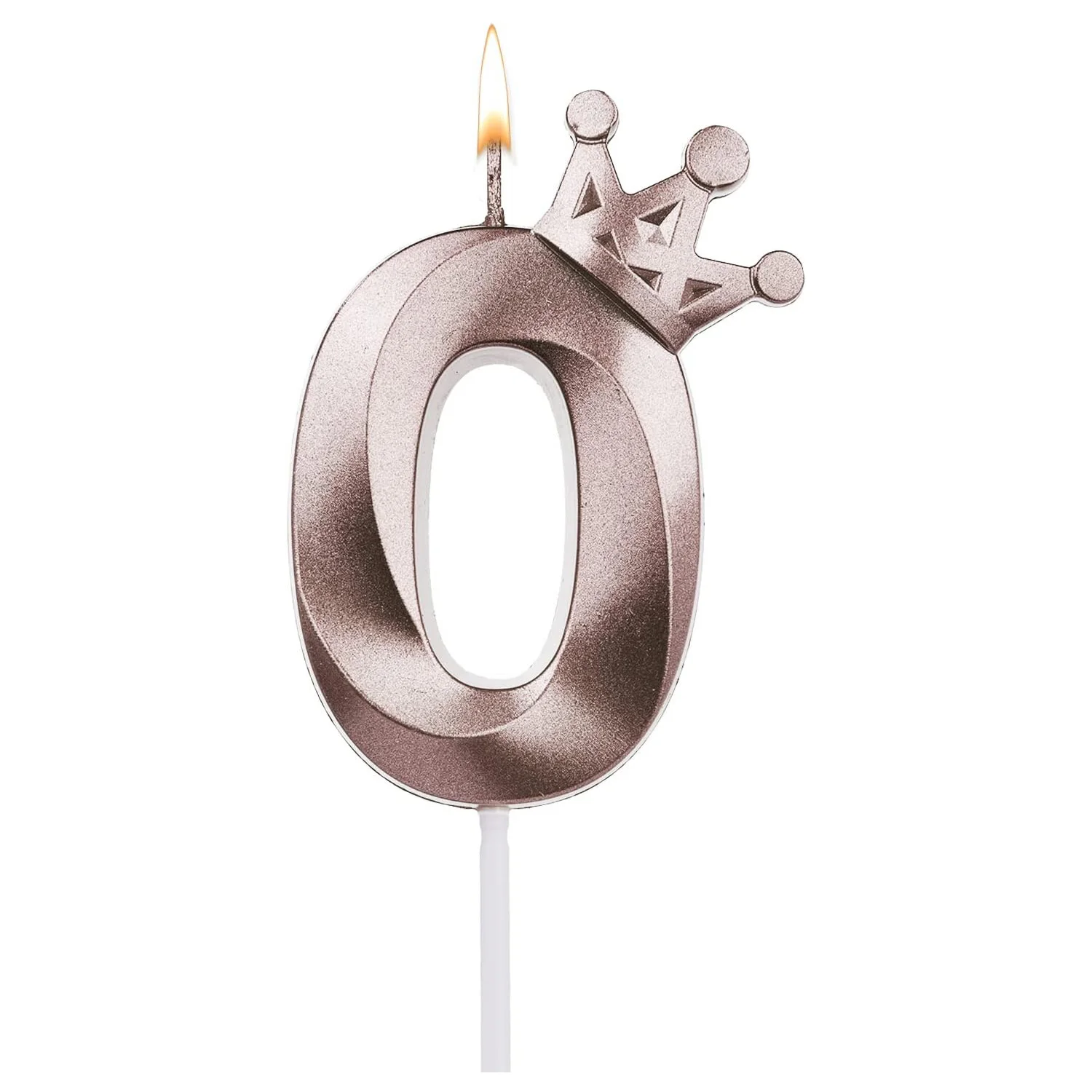 Geburtstagskerzen mit Ziffern, Geburtstagskuchen, große 3D-Zahlenkerze mit elegantem Krondekor für Partys, Hochzeitstag – Detail 7