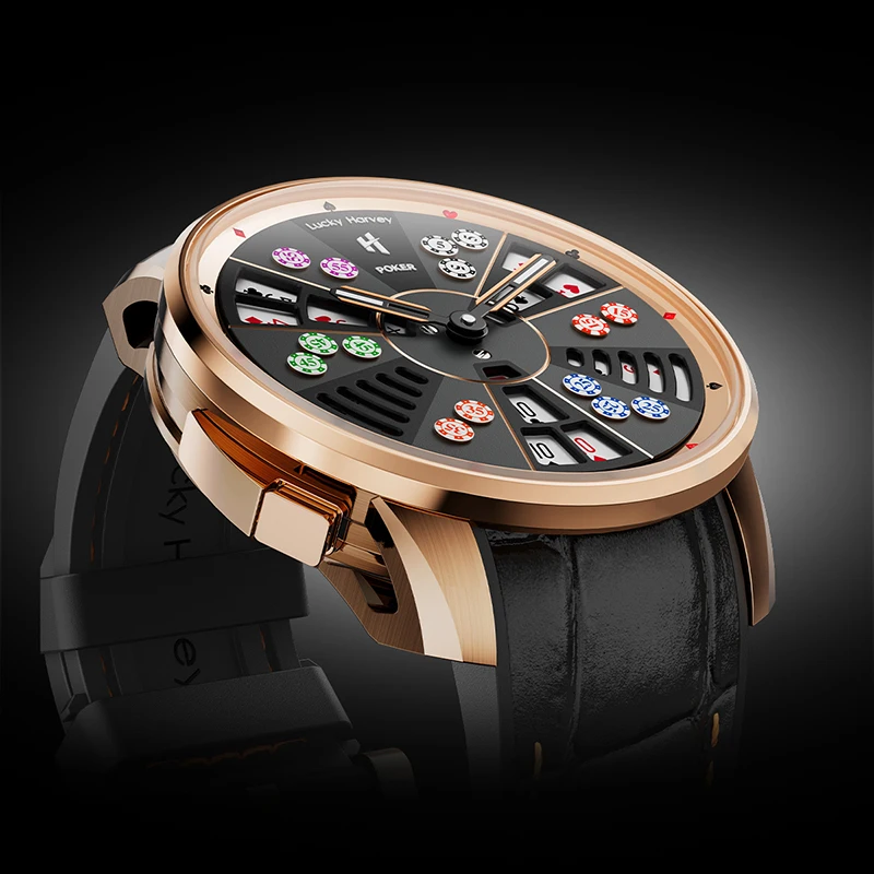 Lucky Harvey-Relógios de pulso Mecânicos Sapphire para Homens