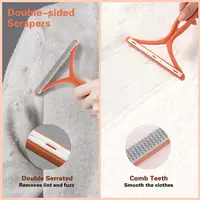 2/1PC Silicone Double Sided Pet Hair Remover Lint Remover Clean Tool Shaver Sweater Cleaner Fabric Shaver Scraper Clothes Carpet 2