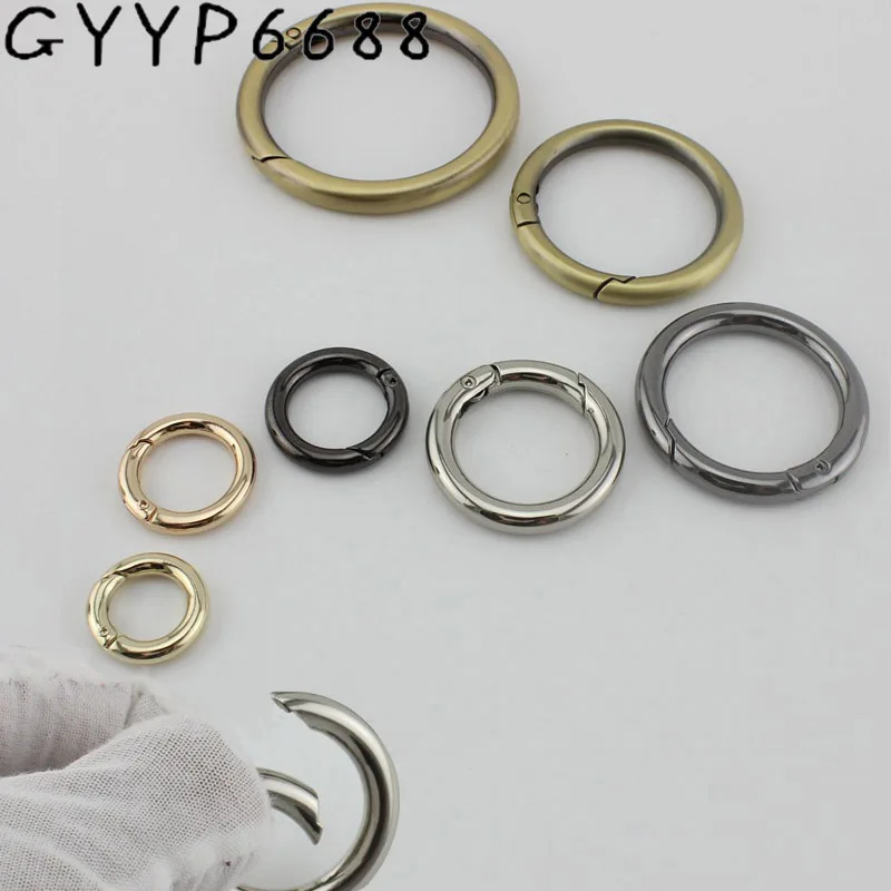 10-30pcs 6colors 38mm 50mm Snap Clip Trigger Spring Ring for Making Purse Bag Handbag Handle Connector