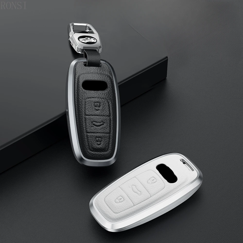 Premium Alloy Leather Car Remote Key Case Holder – Durable Luxury Auto Accessory