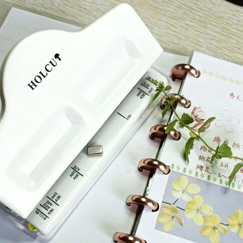 Fromthenon 4 홀 버섯 구멍 펀처 루스 리프 버섯 구멍 노트북 바인딩 펀치 도구 사무용품 용품