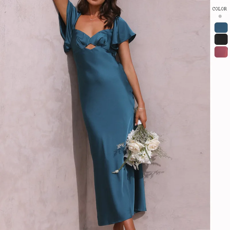 

High Quality 2024 Sexy Women Clothes Female Zipper Splice Dress Grace Beautiful Pleated Skirt Spring Summer Traf Y2ak Party