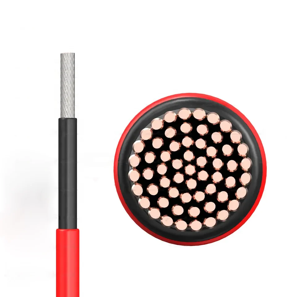 

4mm/6mm/8mm Solar Cable 10mm 16mm 25mm Tinned Copper Conductor XLPE Photovoltaic DC