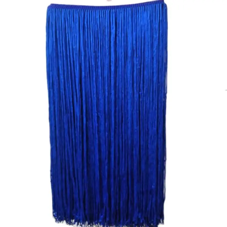 2 Metri/Lotto Nastro in Pizzo Lungo 100 CM con Frange e Nappe per Abiti Latini Fai da Te, Costumi da Palcoscenico, Accessori per Tende - immagine 3