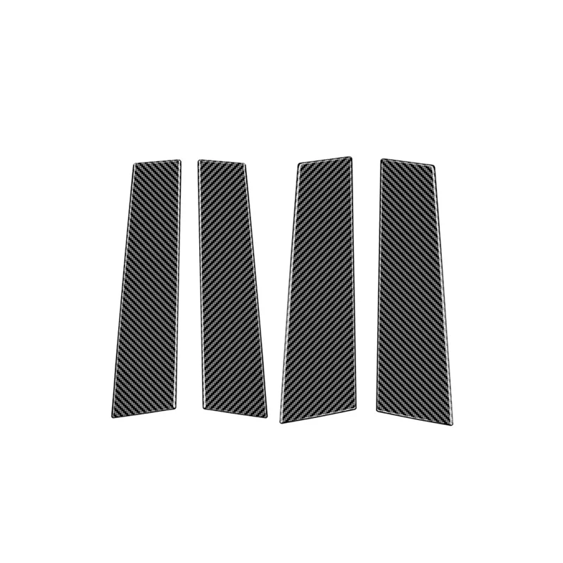 

Автомобильная оконная дверная Колонка B, колонны, столб, крышка, отделка для Honda HRV 2022 2023, стикер с зеркальным эффектом, углеродное волокно