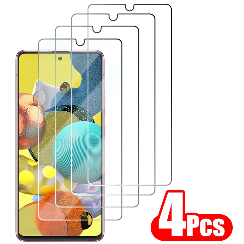 

4Pcs Full Cover Protective Glass For Samsung Galaxy A50 A70 A51 A71 A30 A20 A10 Screen Protector For Samsung A52 A72 A20E Glass