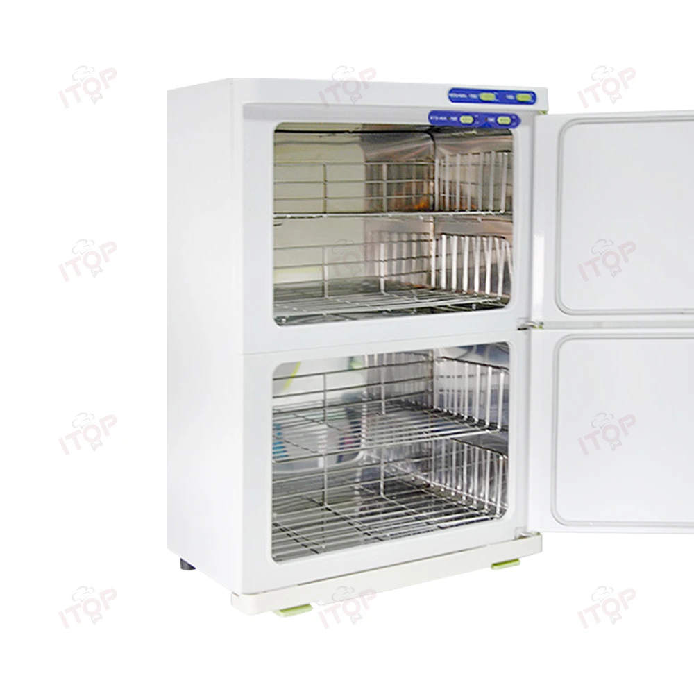 Hot Sale Double Layers Heated Towel Sterilizer Hot Towel Warmer Cabinet Beauty Machine 5