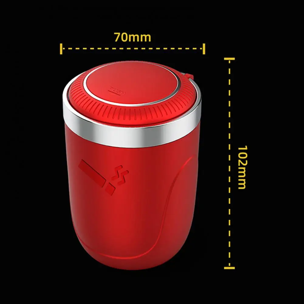 

Smokeless Ashtray Battery Powered Auto Ashtray with Lid Convenient Smokeless Smell Proof Ashtray Car Accessories
