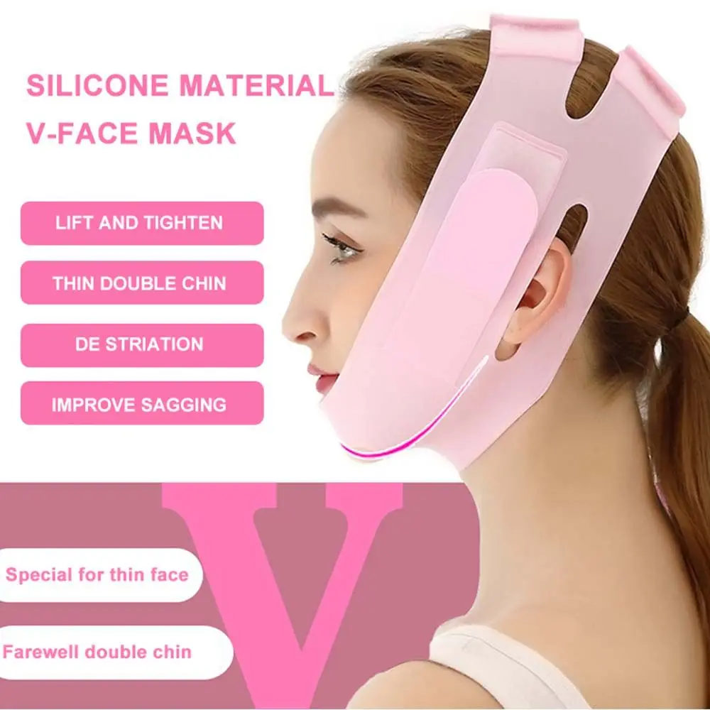 Thining Band Chin Thin Belt Silicone Beauty Facial Slimming Strap Cheek Lift Massager Face Slimming Bandage Face-lift Bandage